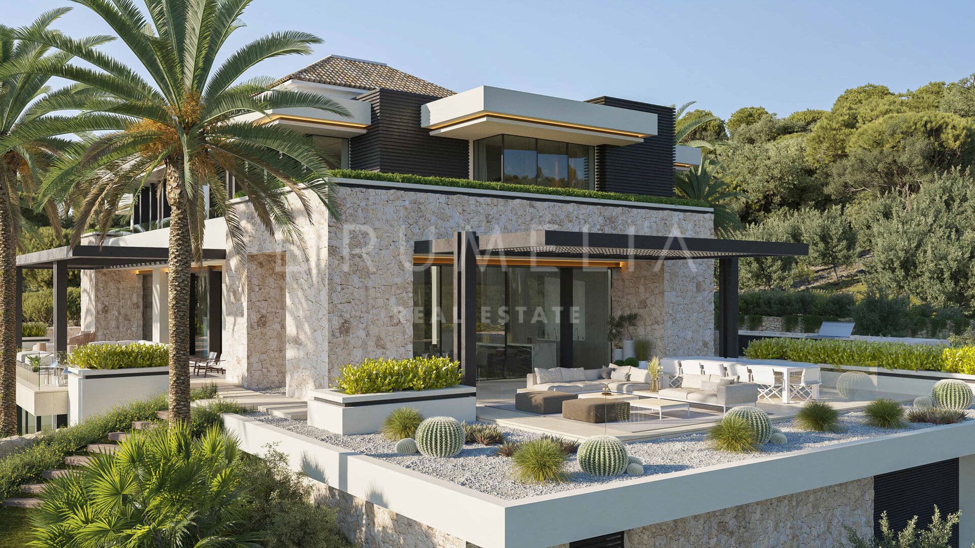 Impressive new modern villa with sea views in La Zagaleta, Benahavís
