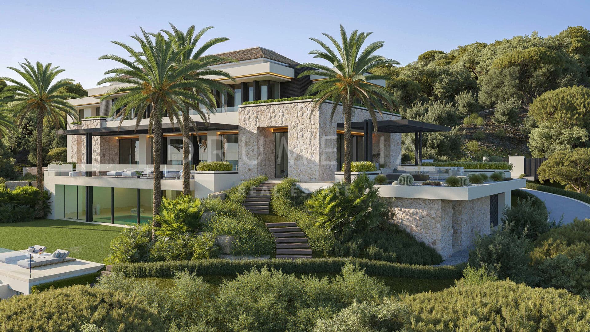 Impressive new modern villa with sea views in La Zagaleta, Benahavís