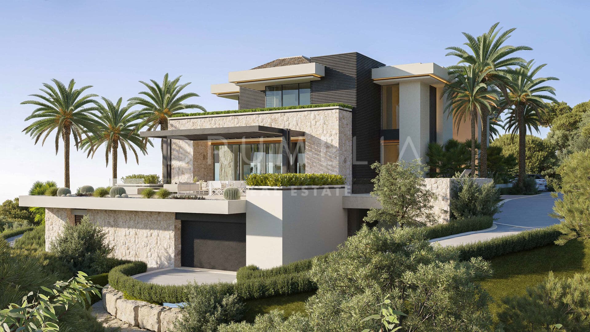 Impressive new modern villa with sea views in La Zagaleta, Benahavís