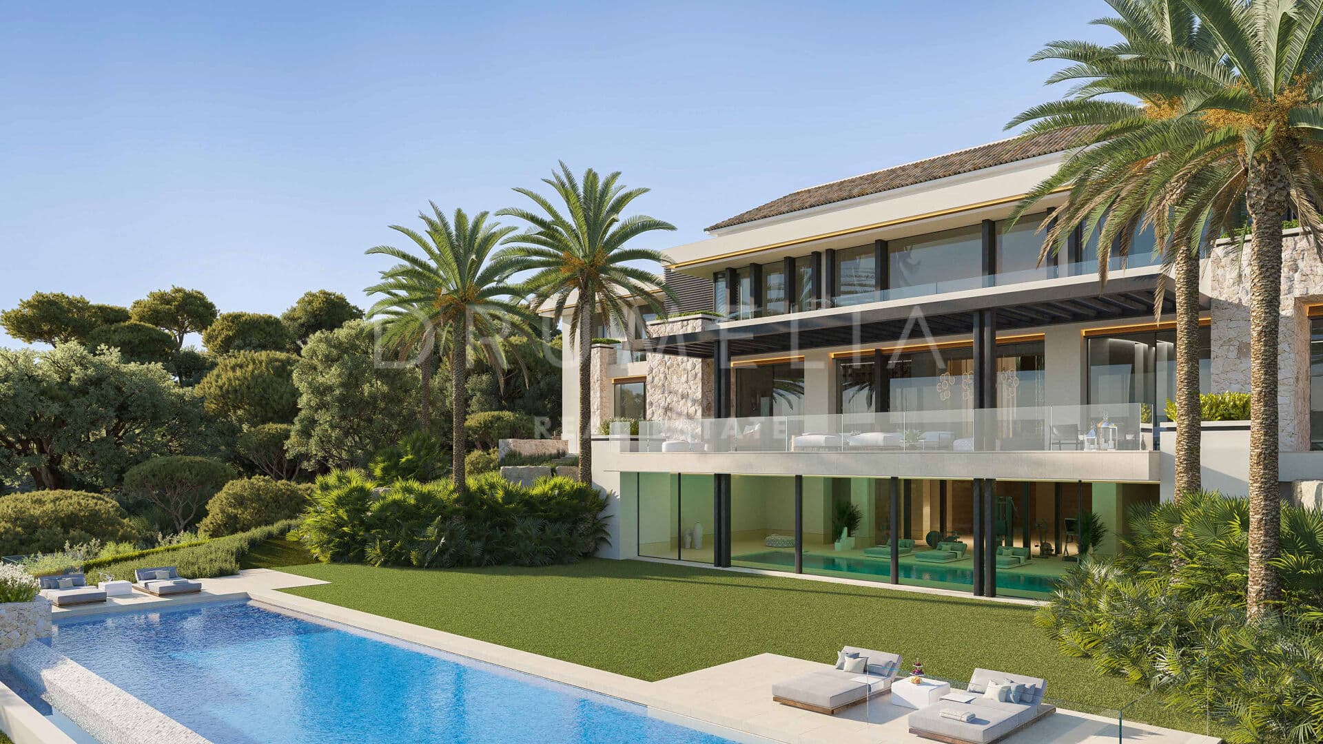 Impressive new modern villa with sea views in La Zagaleta, Benahavís