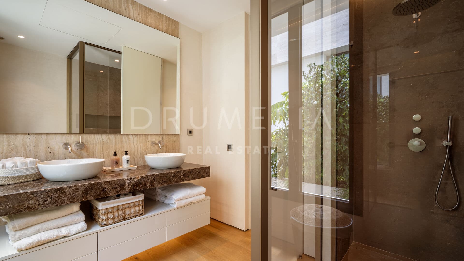 FENDI CASA Designed Duplex Ground Floor Apartment with Private Entertainment Level on Marbella’s Golden Mile