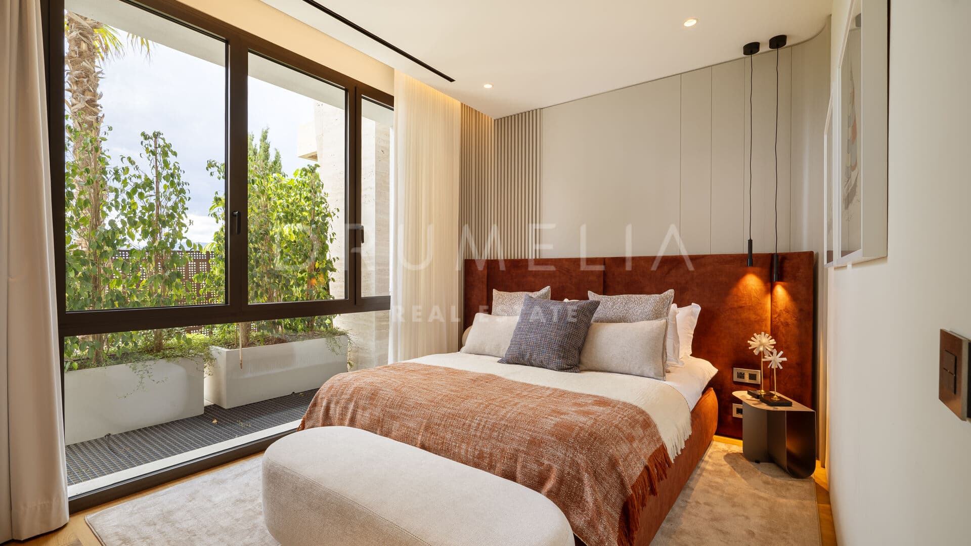 FENDI CASA Designed Duplex Ground Floor Apartment with Private Entertainment Level on Marbella’s Golden Mile